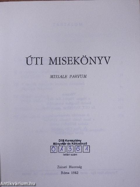 Úti misekönyv