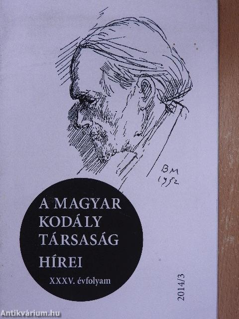 A Magyar Kodály Társaság Hírei 2014/3.