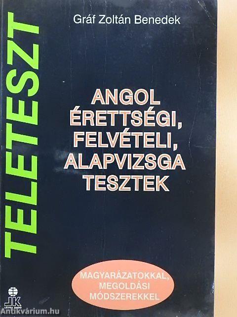 Angol érettségi, felvételi, alapvizsga tesztek