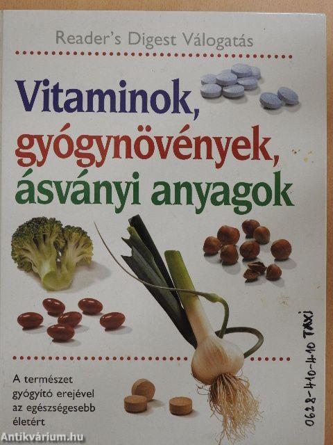 Vitaminok, gyógynövények, ásványi anyagok