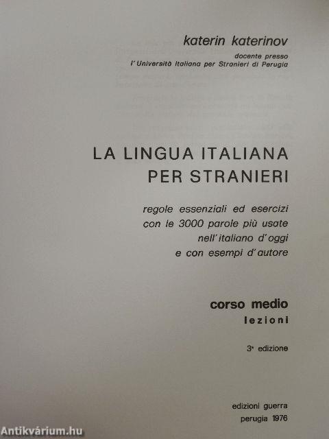 La lingua italiana per stranieri - Corso medio - Lezioni