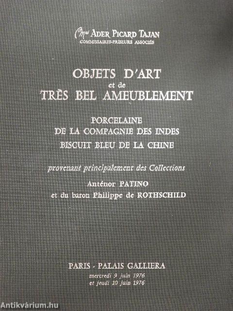 Objets d'Art et de Trés Bel Ameublement