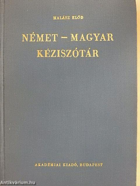Német-magyar kéziszótár