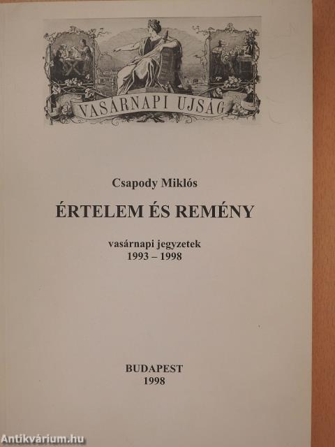 Értelem és remény (dedikált példány)