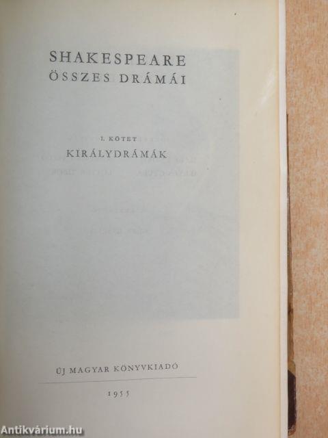 Shakespeare összes drámái I-IV.