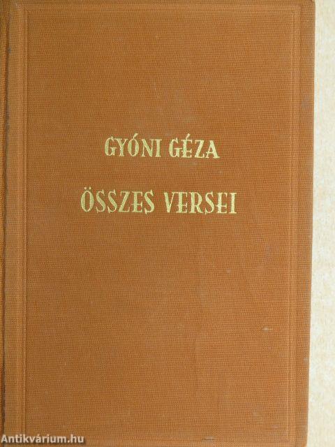 Gyóni Géza összes versei