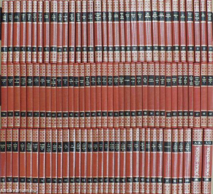 "100 kötet a Jókai Mór munkái sorozatból/Jókai-szótár I-II. (nem teljes sorozat)"