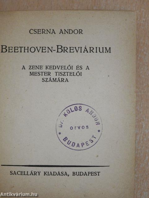 Beethoven-breviárium