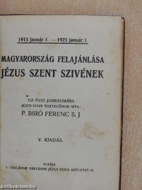 Magyarország felajánlása Jézus Szent Szivének