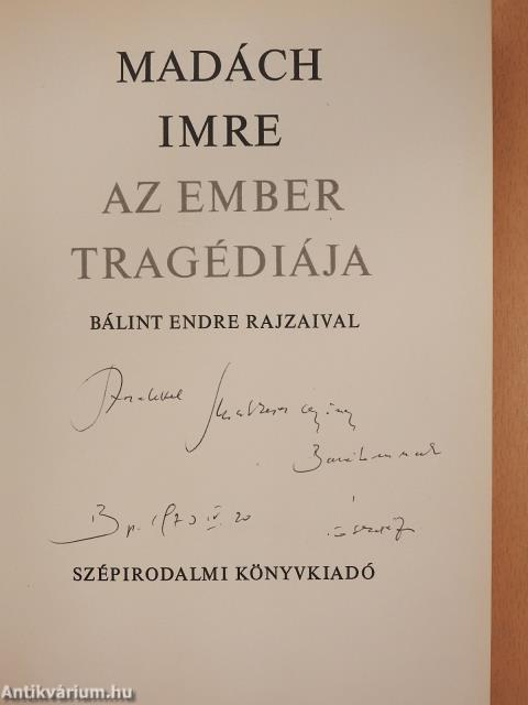 Az ember tragédiája (dedikált példány)