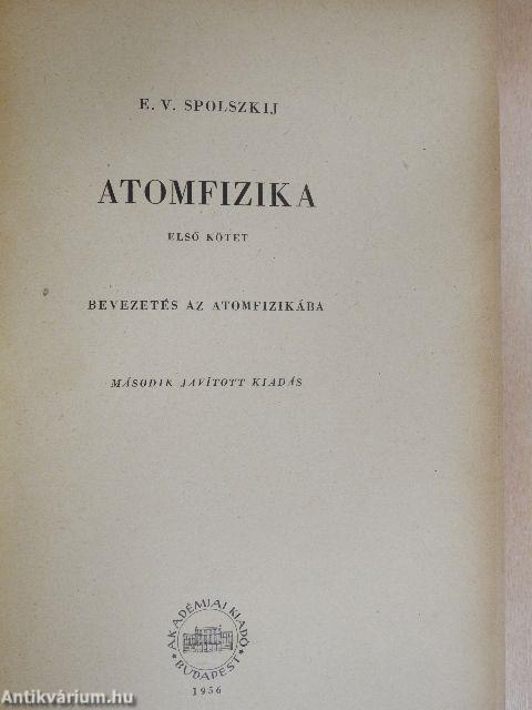 Atomfizika I.