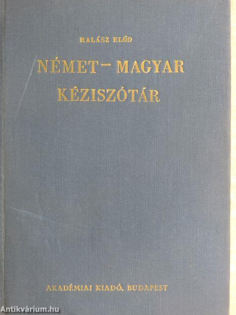 Német-magyar kéziszótár