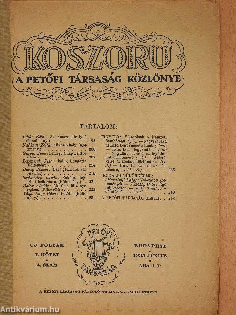 Koszoru 1935. június