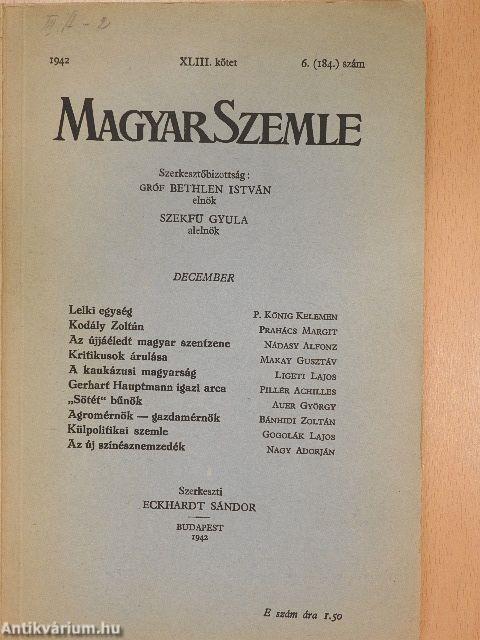 Magyar Szemle 1942. december