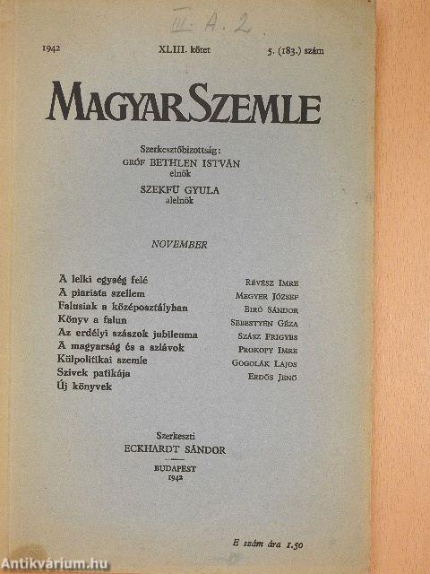 Magyar Szemle 1942. november