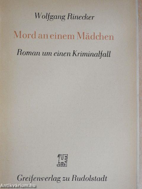 Mord an einem Mädchen