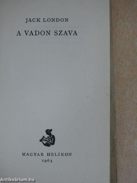 A vadon szava