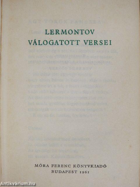 Lermontov válogatott versei