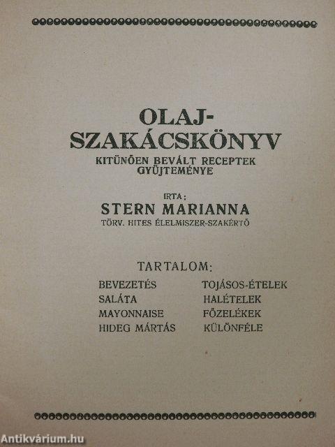 Olajszakácskönyv