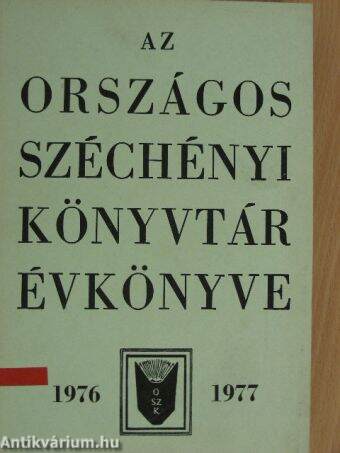 Az Országos Széchényi Könyvtár Évkönyve 1976-1977
