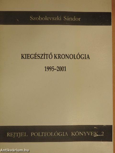 Kiegészítő kronológia