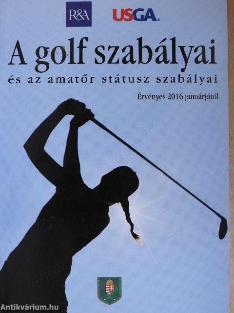 A golf szabályai és az amatőr státusz szabályai