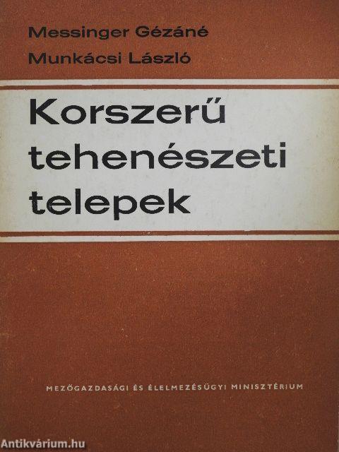 Korszerű tehenészeti telepek