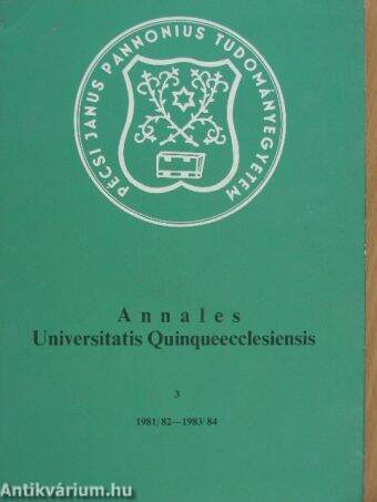 Annales Universitatis Quinqueecclesiensis 3.