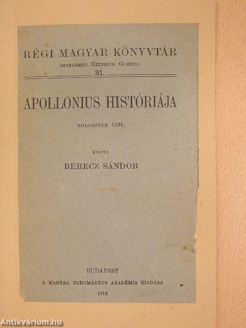 Apollonius históriája