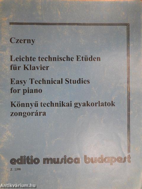 Könnyű technikai gyakorlatok zongorára