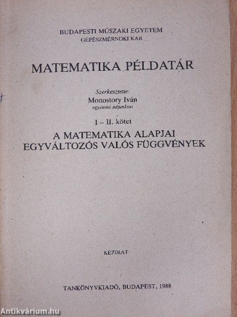 Matematika példatár I-II.