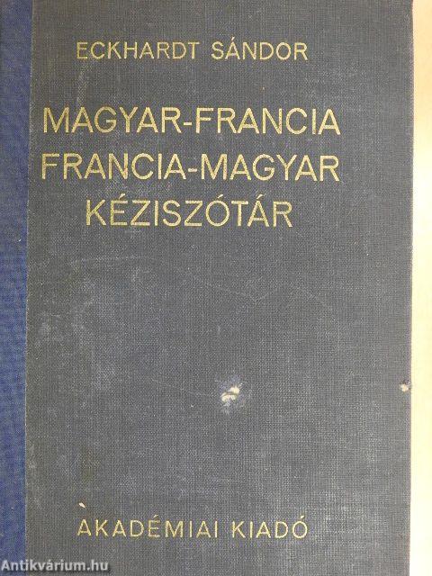 Magyar-francia/francia-magyar kéziszótár