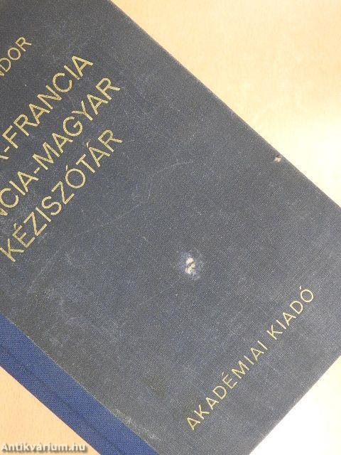 Magyar-francia/francia-magyar kéziszótár