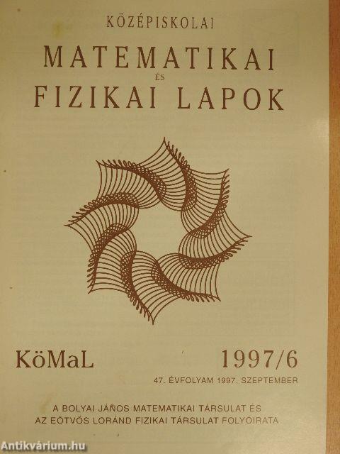 Középiskolai Matematikai és Fizikai Lapok 1997. szeptember