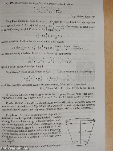 Középiskolai Matematikai és Fizikai Lapok 1997. szeptember