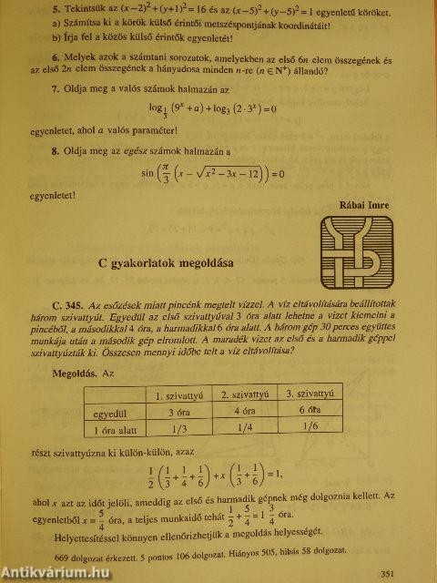 Középiskolai matematikai és fizikai lapok 1994. október