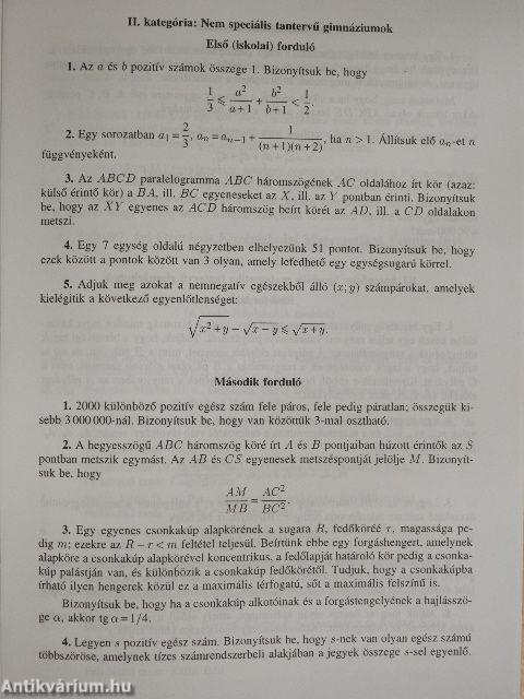 Középiskolai Matematikai és Fizikai Lapok 1997. november