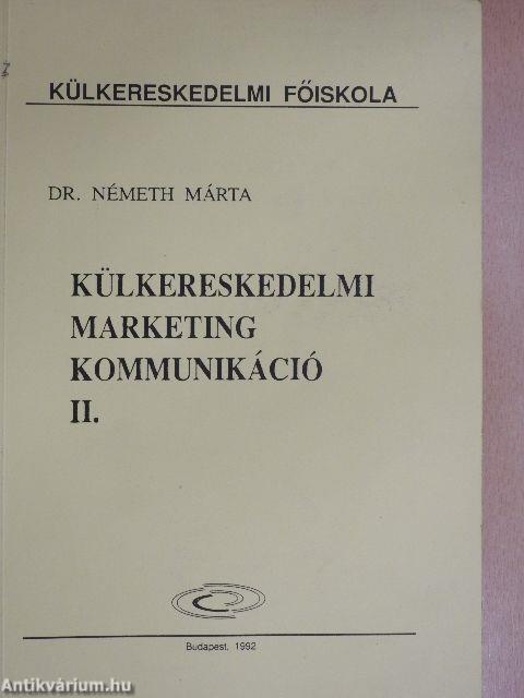 Külkereskedelmi marketingkommunikáció II.