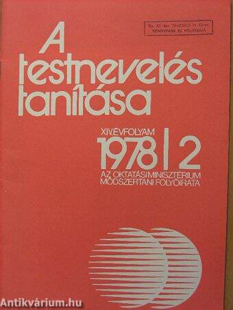 A testnevelés tanítása 1978/2.