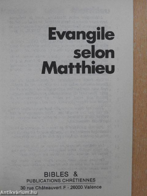 Evangile selon Matthieu