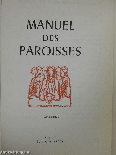 Manuel des Paroisses
