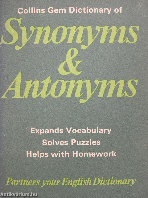 Collins Gem Dictionary of Synonyms & Antonyms