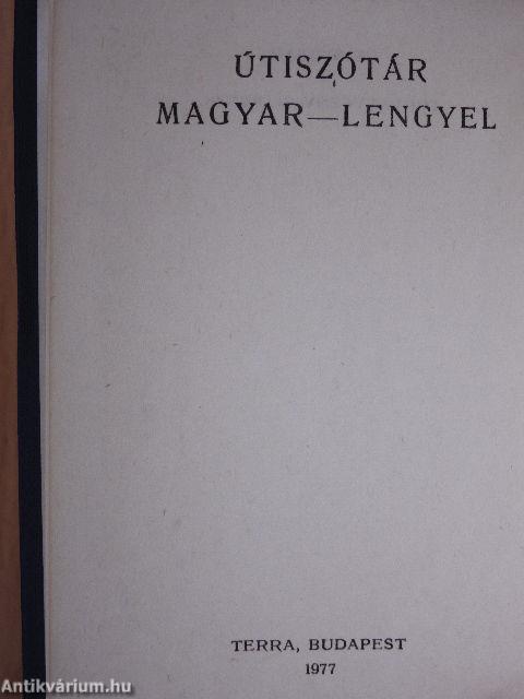 Magyar-lengyel/lengyel magyar útiszótár