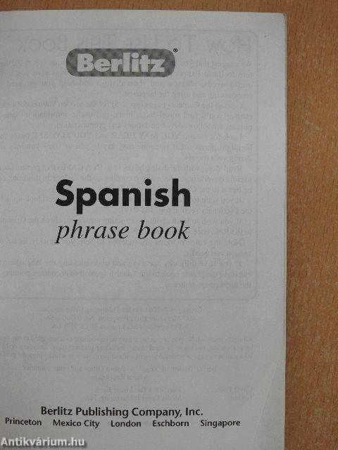 Spanish phrase book & dictionary