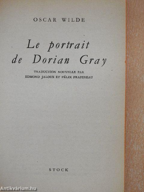 Le portrait de Dorian Gray