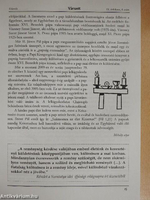 Várunk 2009. Húsvét