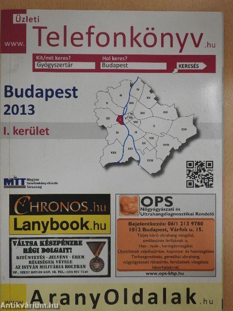 Üzleti telefonkönyv - Budapest I. kerület 2013