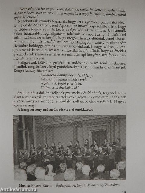 A Magyar Kodály Társaság Hírei 2012/5.