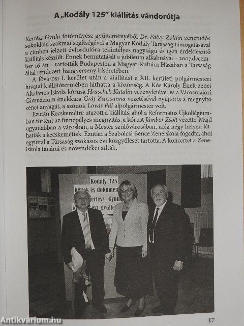 A Magyar Kodály Társaság Hírei 2010/2.