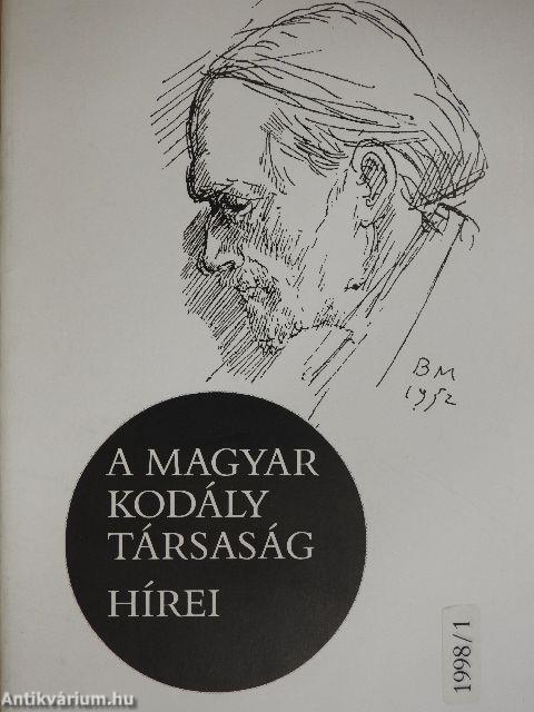 A Magyar Kodály Társaság Hírei 1998/1.